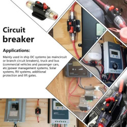 80A DC Car Yacht Solar 12V-48V Overload Short Circuit Protector 80A